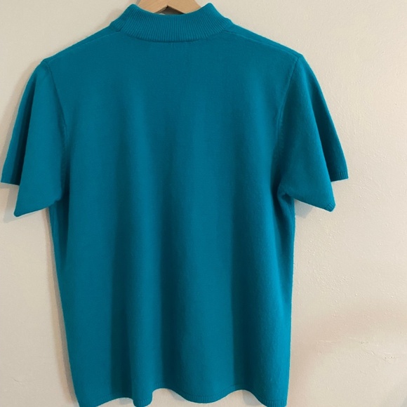 Vintage Norton McNaughton Mock Neck Short Sleeve Sweater. - Picture 2 of 5